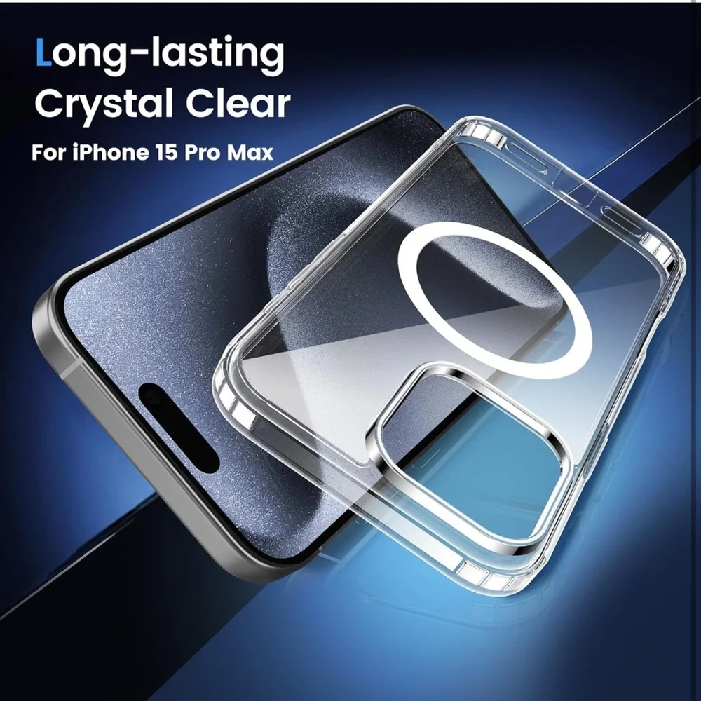Temdan for iPhone 15‎ Pro Max Case Clear